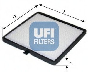 Фільтр, повітря у внутрішньому просторі/ UFI 53.141.00