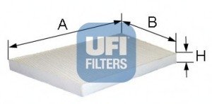 Фильтр, воздух во внутренном пространстве/ UFI 53.094.00 (фото 1)