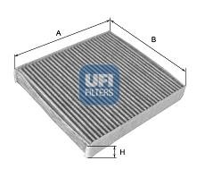 Фильтр, воздух во внутренном пространстве/ UFI 54.248.00 (фото 1)