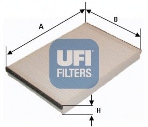 Фильтр, воздух во внутренном пространстве/ UFI 53.152.00 (фото 1)