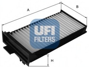 Фильтр, воздух во внутренном пространстве/ UFI 53.104.00