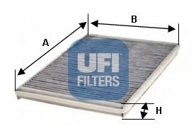 Фільтр, повітря у внутрішньому просторі/ UFI 54.128.00 (фото 1)