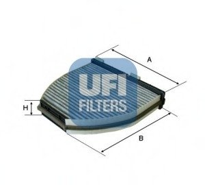 Фильтр, воздух во внутренном пространстве/ UFI 54.163.00