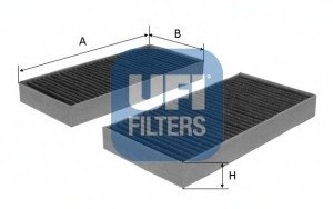 Фильтр, воздух во внутренном пространстве/ UFI 54.173.00