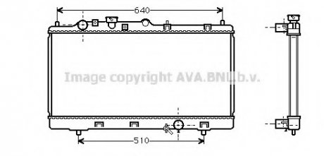 Радіатор охолодження MAZDA (AVA) AVA COOLING MZ2151 (фото 1)