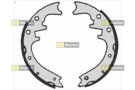 Тормозные колодки барабанные, к-кт./ STARLINE BC 07205 (фото 1)