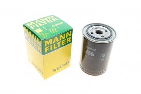 Фильтр масляный FIAT -FILTER MANN W940/62 (фото 1)