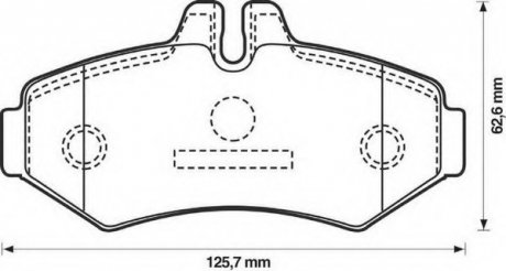 Колодки дискового тормоза Jurid 571950J (фото 1)