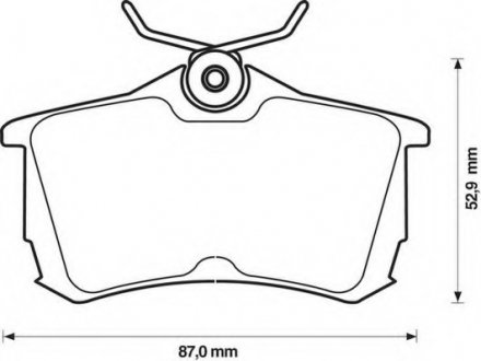 Колодки дискового тормоза Jurid 572478J (фото 1)