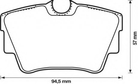 Колодки дискового гальма Jurid 573059J (фото 1)