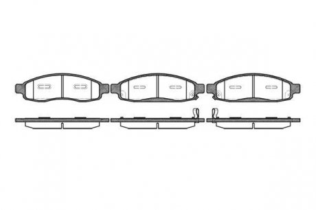 Колодки гальмівні дискові, к-кт./ ROADHOUSE 2109412