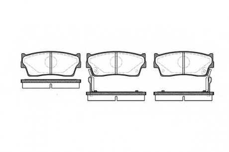 Колодки гальмівні дискові, к-кт./ ROADHOUSE 228902