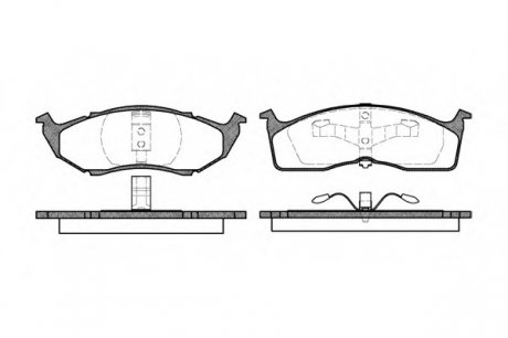 Колодки гальмівні дискові, к-кт./ ROADHOUSE 261000