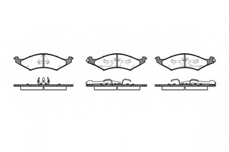 Колодки гальмівні дискові, к-кт./ ROADHOUSE 252700