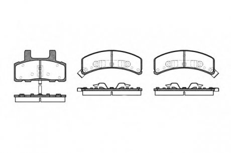 Колодки гальмівні дискові, к-кт./ ROADHOUSE 255202