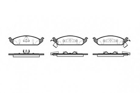 Колодки гальмівні дискові, к-кт./ ROADHOUSE 257002
