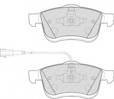 Колодки гальмівні дискові, к-кт./ FERODO FDB4184 (фото 1)
