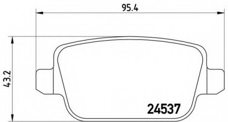 Колодки тормозные дисковые, к-кт./ BREMBO P44 016