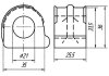 Втулка переднего стабилизатора ф23/ METGUM 08-33 (фото 2)