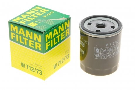 Фільтр масляний -FILTER MANN W712/73 (фото 1)