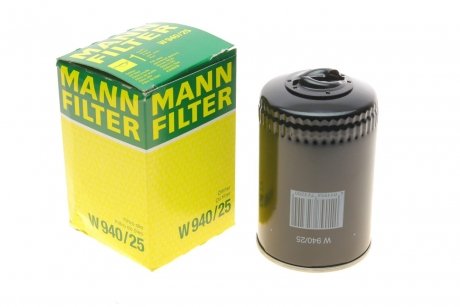 Фильтр масляный -FILTER MANN W940/25