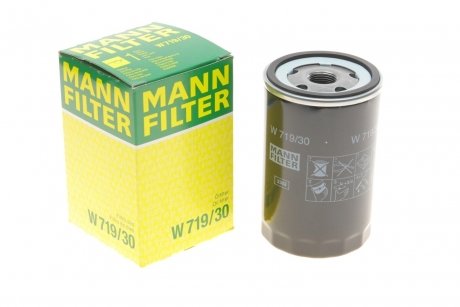 Фільтр масляний -FILTER MANN W719/30 (фото 1)