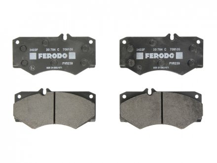 Колодки тормозные дисковые, к-кт./ FERODO FVR239