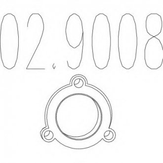 Монтажное кольцо выхлопной системы/ MTS 02.9008