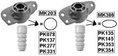 Захисний комплект амортизатора MN MONROE PK331