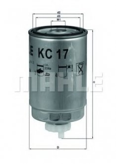 Фільтр топл. (Knecht-Mahle) KNECHT MAHLE / KNECHT KC17D (фото 1)