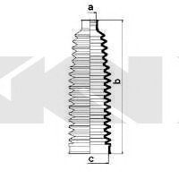 Пильовик кермового механізму/ (GKN) SPIDAN 84076 (фото 1)