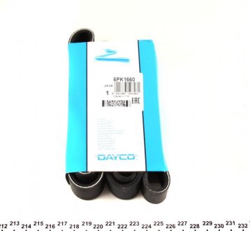 Ремень поликлин. DAYCO 6PK1660 (фото 1)