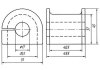 Втулка переднего стабилизатора/ METGUM 19-09 (фото 2)