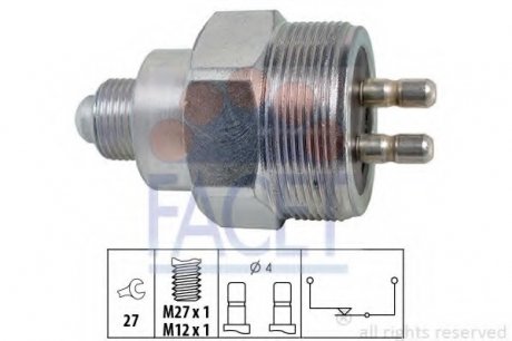 Датчик включения заднего хода/ FACET 7.6324