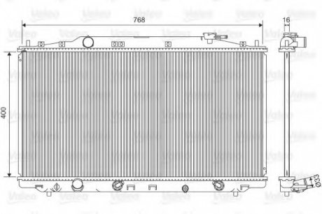 Радиатор системы охлаждения VL Valeo 701551 (фото 1)