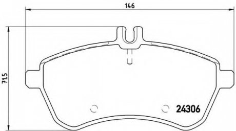 Тормозные колодки дисковые BM BREMBO P50070