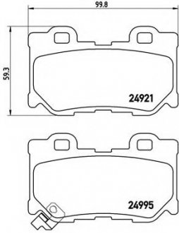 Гальмівні колодки дискові BM BREMBO P56085 (фото 1)