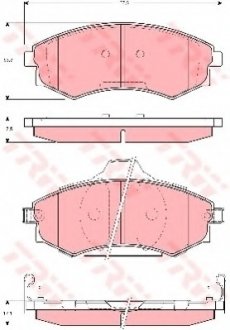 Гальмівні колодки дискові TRW GDB3283