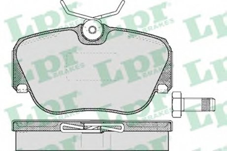 Тормозные колодки дисковые LPR 05P302