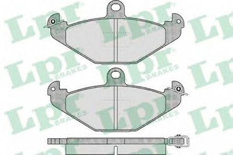 Тормозные колодки дисковые LPR 05P427