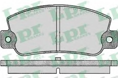 Гальмівні колодки дискові LPR 05P095