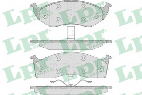 Тормозные колодки дисковые LPR 05P629