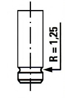Випускний клапан/ ET ENGINETEAM VE0012 (фото 1)