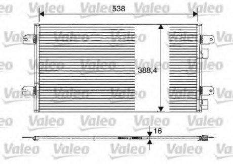 Радіатор кондиціонера VL Valeo 817701 (фото 1)