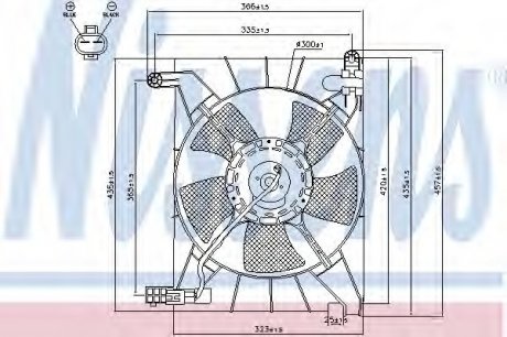 Вентилятор радиатора NS NISSENS 85063
