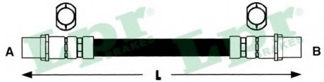 Гальмівний шланг LPR 6T46585 (фото 1)