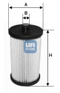 Топливный фильтр/ UFI 26.012.00