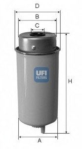 Топливный фильтр/ UFI 24.432.00