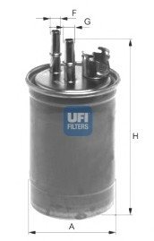 Топливный фильтр/ UFI 24.409.00 (фото 1)