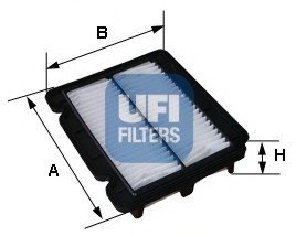 Воздушный фильтр/ UFI 30.279.00 (фото 1)